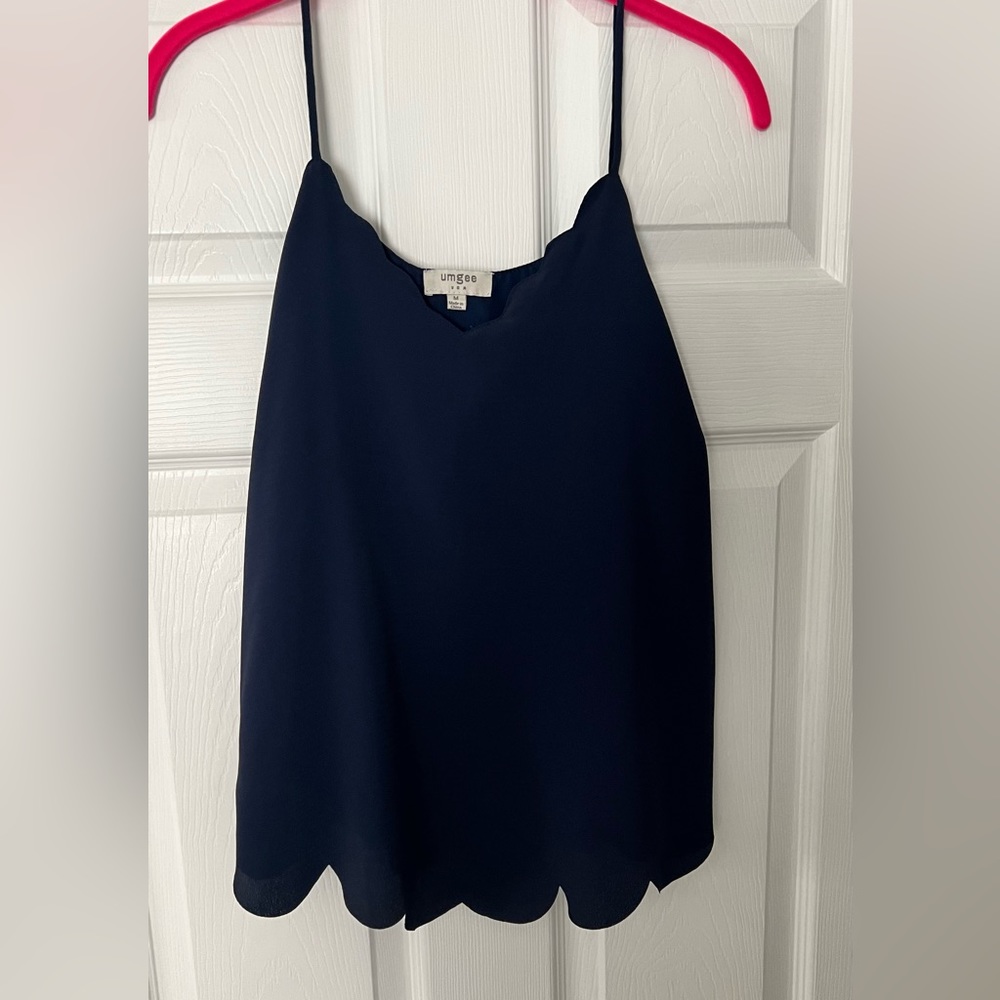 Navy blue tank top